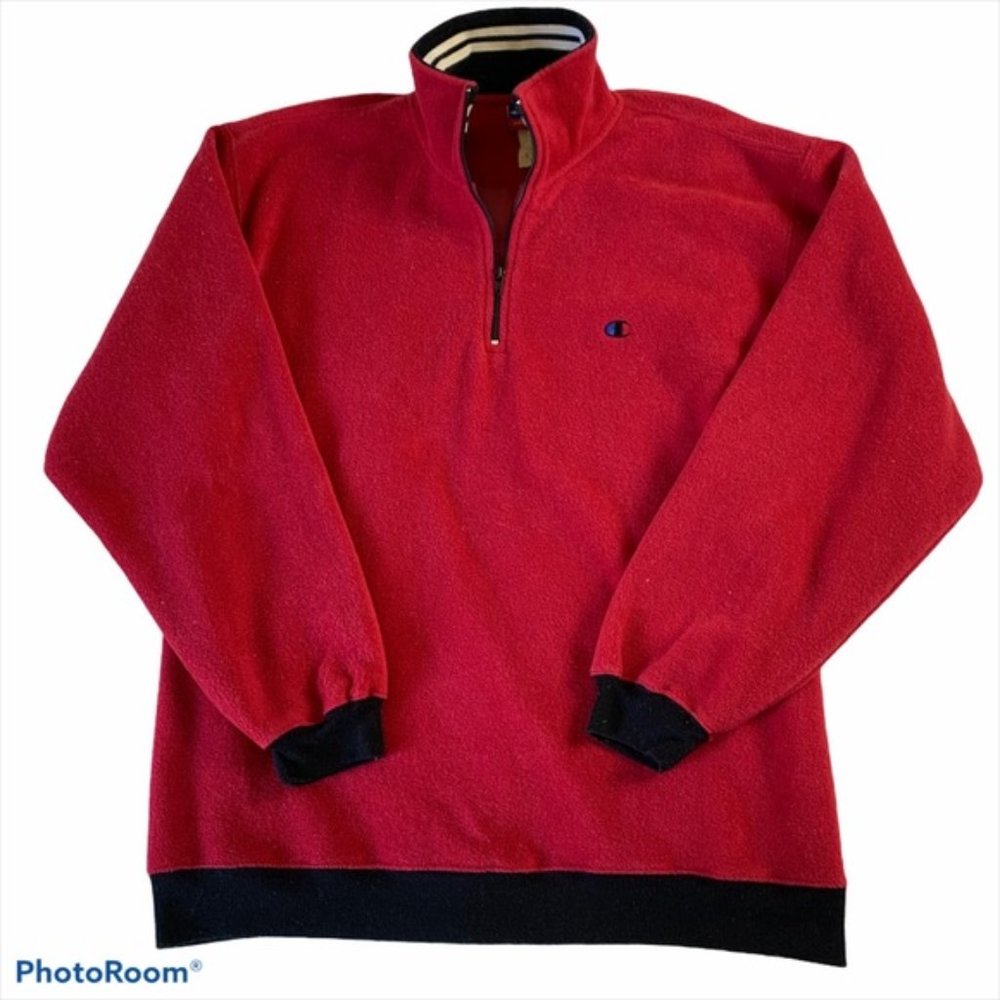 Vintage Champion Fleece - Quarter Zip with Collar